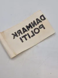 Originalt FRIHEDSKÆMPERARMBIND, NEDKASTET AF DE ENGELSKE FLYVEMASKINER UNDER BESÆTTELSEN