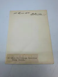 Original Grace Moore, 1898-1947 og Benny Dessau 1868-1937 autograf