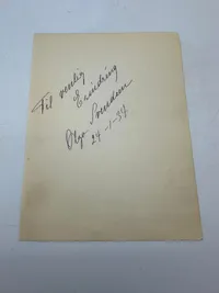 Original Olga Svendsen 1883-1942 autograf