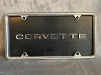 Originalt Corvette bilskilt til montering på bil