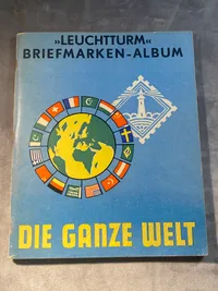 Frimærke album - Die Ganze Welt (bl.a. med plads til tyske ww2 frimærker)