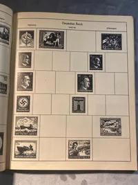 Frimærke album - Die Ganze Welt (bl.a. med plads til tyske ww2 frimærker)