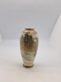 Original Japansk Satsuma ware (薩摩焼, Satsuma-yaki) signerert