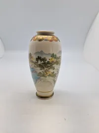 Original Japansk Satsuma ware (薩摩焼, Satsuma-yaki) signerert