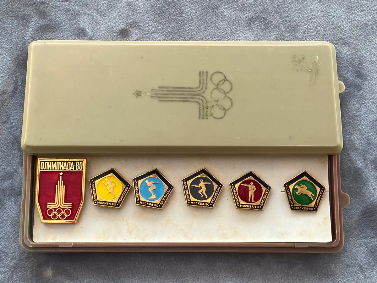 USSR sæt olympiade med tilhørende æske