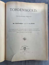 Originalt eksemplar af bogen om Tordenskjold fra 1897