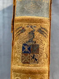 Originalt eksemplar af bogen om Tordenskjold fra 1897