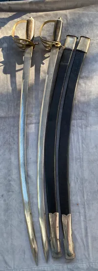 To stk dekorations blankvåben