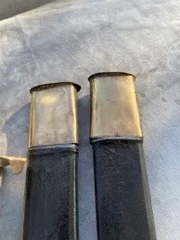 To stk dekorations blankvåben