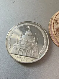 Original dansk medalje fra 1888