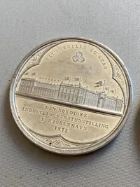 Original dansk medalje fra 1888
