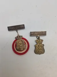 Lot diverse militære mærker mm.
