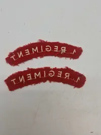 2 stk originale danske skulder flaches