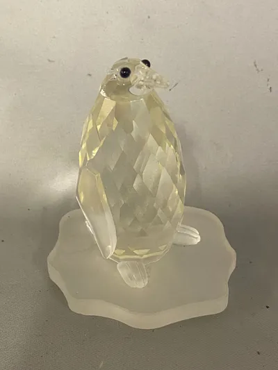 krystalglasfigur pingvin