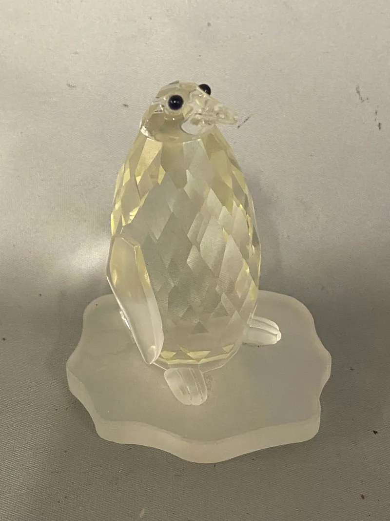 krystalglasfigur pingvin