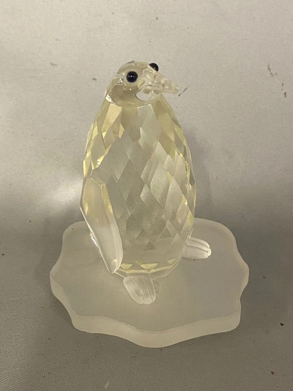 krystalglasfigur pingvin