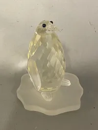 krystalglasfigur pingvin