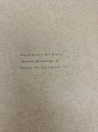 Genoptryk af Hitlers ordre om invasionen af Polen 1 september 1939