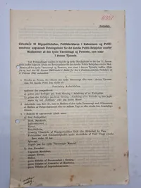 Original cirkulære til rigspolitichefen - ww2