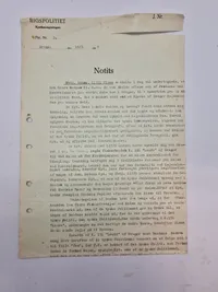 Original dansk afhørings rapport fra 1944