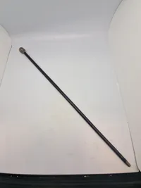 Original Engelsk Første verdenskrig, Swagger Stick med hoved af Sterlingsølv fra The Rifle Brigade (The Prince Consort's Own) sølvstemplet Birmingham 1917