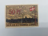 Original nød pengeseddel - Broager