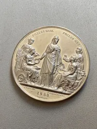 Original dansk medalje fra 1888
