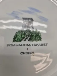 Plakette - Komandantskabet i Oksbøl