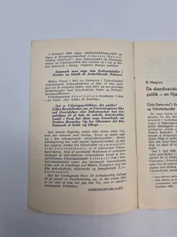 Originalt hæfte “Naar man rækker Hitler en lillefinger”