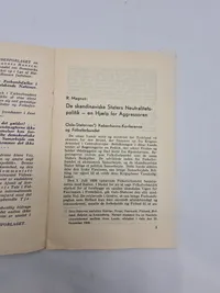 Originalt hæfte “Naar man rækker Hitler en lillefinger”