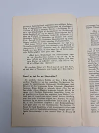 Originalt hæfte “Naar man rækker Hitler en lillefinger”