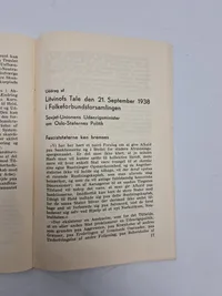 Originalt hæfte “Naar man rækker Hitler en lillefinger”