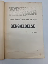Sjælden original dansk nazistisk propaganda hæfte - “Men den dag vil komme”