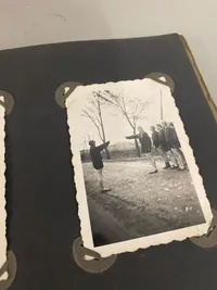Originalt Dansk WW2   fotoalbum fra løgumkloster med bl.a. HitlerJugend fotos olympiaden mm