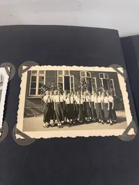 Originalt Dansk WW2   fotoalbum fra løgumkloster med bl.a. HitlerJugend fotos olympiaden mm