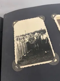 Originalt Dansk WW2   fotoalbum fra løgumkloster med bl.a. HitlerJugend fotos olympiaden mm