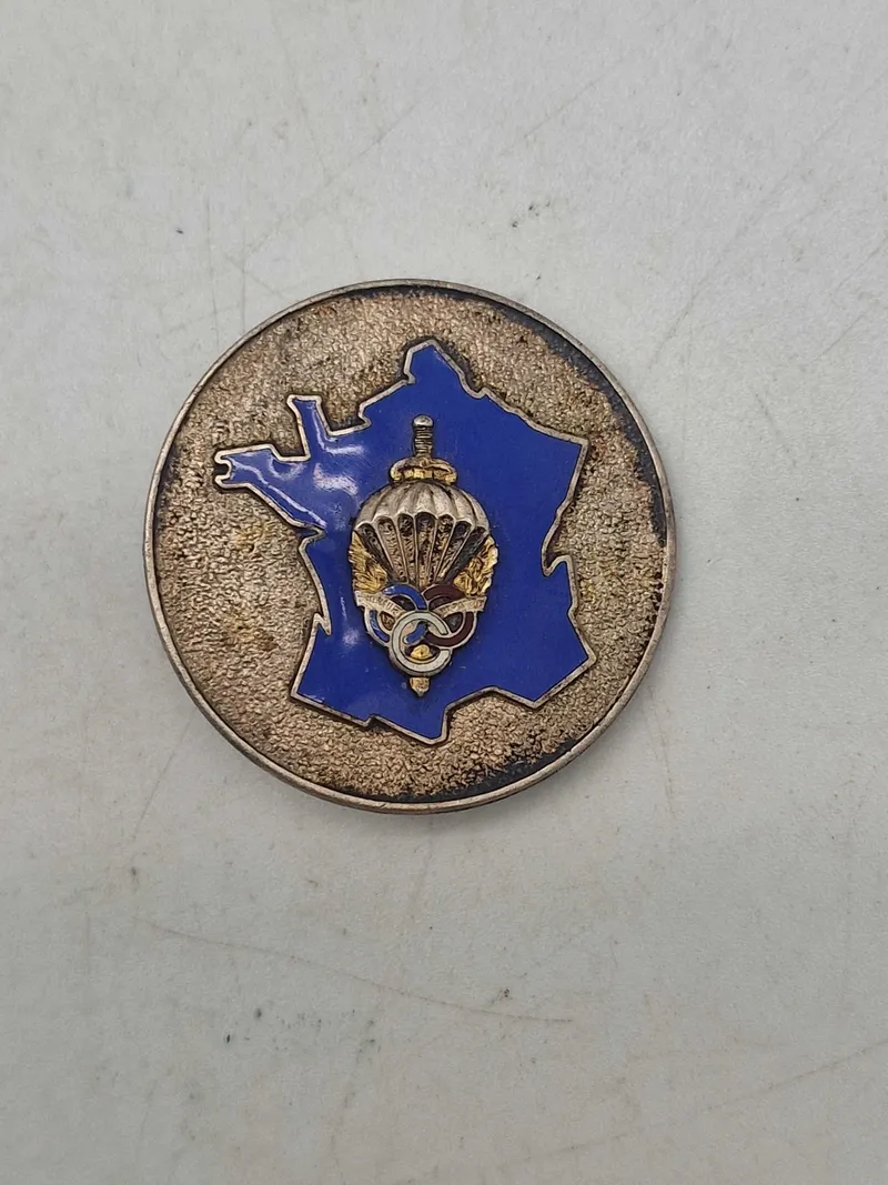 Original fransk army badge - Preparation Militaire Parachutiste Section de Saut