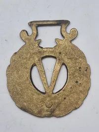 Original horse brass med skriften Victory 1939-1945