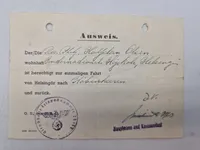 Originalt tysk Ausweis på dansk politimand + billede af manden