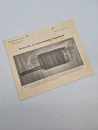 Original flyver for beskrivelse af sammenfoldelig gummibåd ( Engelsk ) - udstedt af rigspolitiet WW2