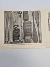 Original flyver for beskrivelse af sammenfoldelig gummibåd ( Engelsk ) - udstedt af rigspolitiet WW2