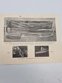 Original flyver for beskrivelse af sammenfoldelig gummibåd ( Engelsk ) - udstedt af rigspolitiet WW2