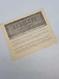 Original flyver for beskrivelse af sammenfoldelig gummibåd ( Engelsk ) - udstedt af rigspolitiet WW2