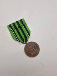 Original Fransk  WAR 1870-1871 COMMEMORATIVE MEDAL med papirer