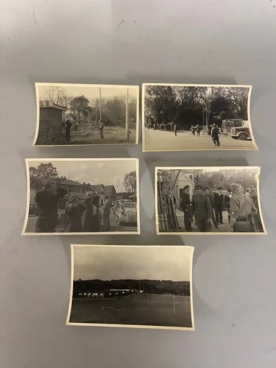 Originale fotos taget i maj dagene ved Kruså grænseovergang