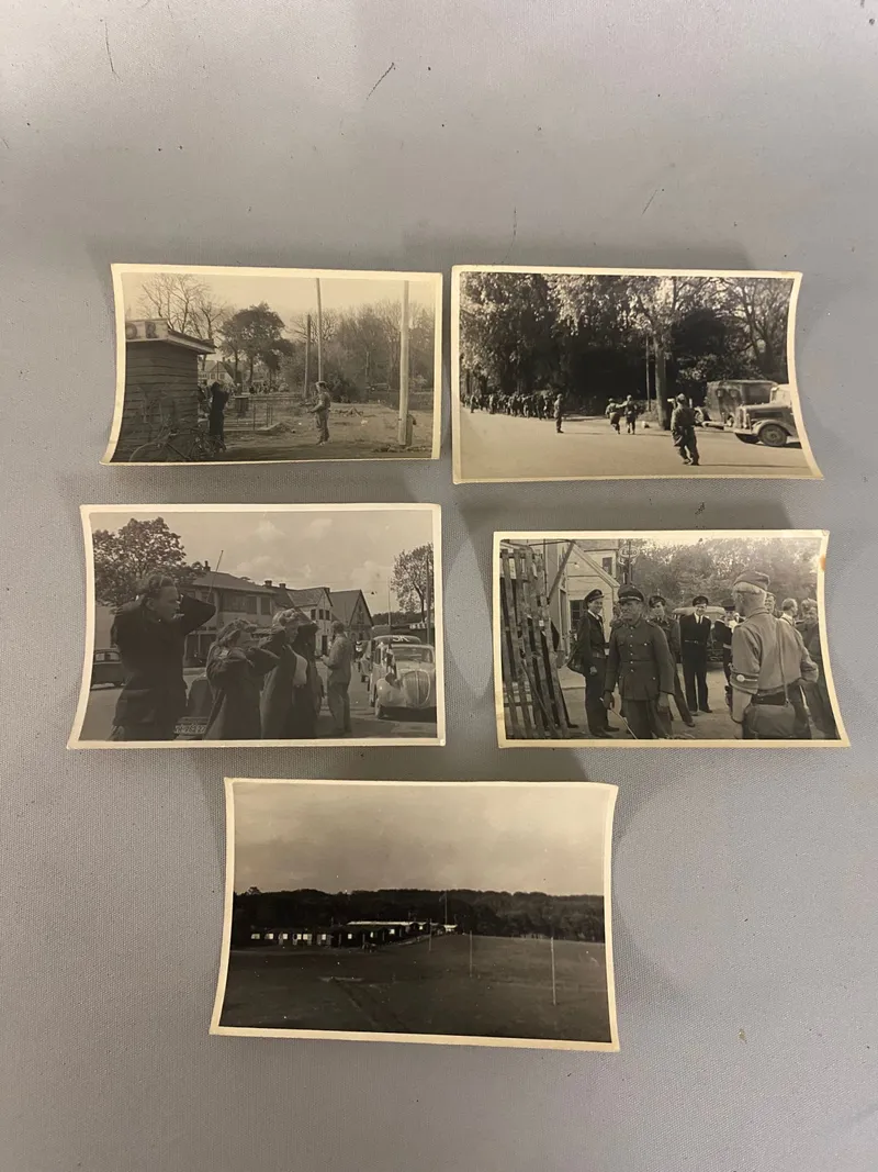 Originale fotos taget i maj dagene ved Kruså grænseovergang