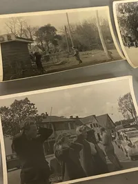 Originale fotos taget i maj dagene ved Kruså grænseovergang