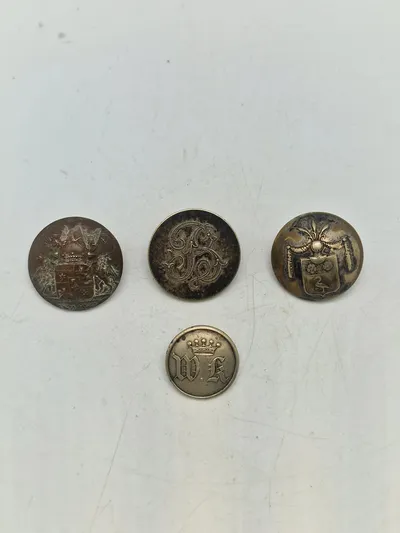 Samling originale Danske  adelige knapper