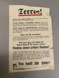 Originalt amerikansk antinazistisk flyveblad