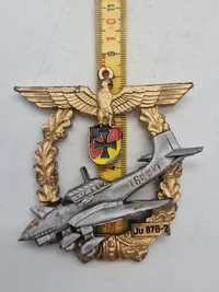 Stort originalt veteranmærke (tysk JU88)
